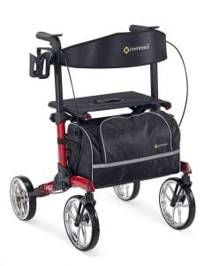 Tipo Classic Red Rollator Walker by Comodita, COM 904