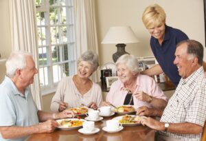 Elderly People Using Proper Utensils