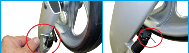 Loosening the cable fastener with a 4mm Allen wrench