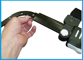 Pulling the old brake cable up and out through the lower frame