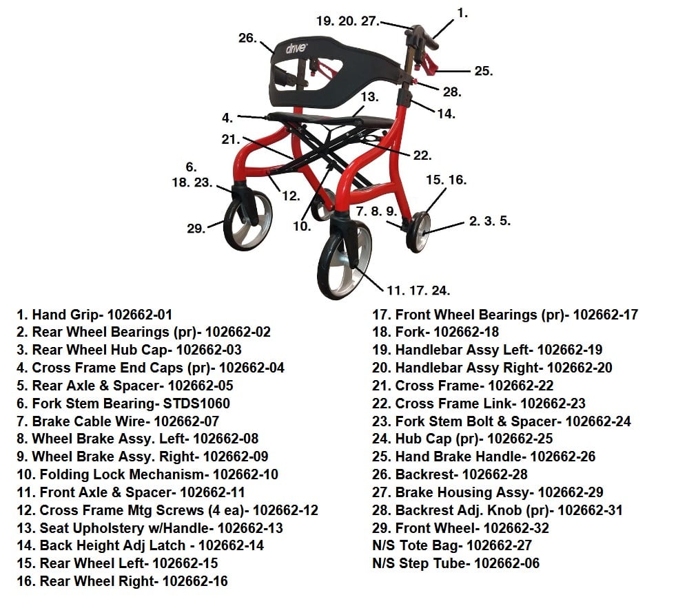 Sprint Nitro Walker Parts Diagram